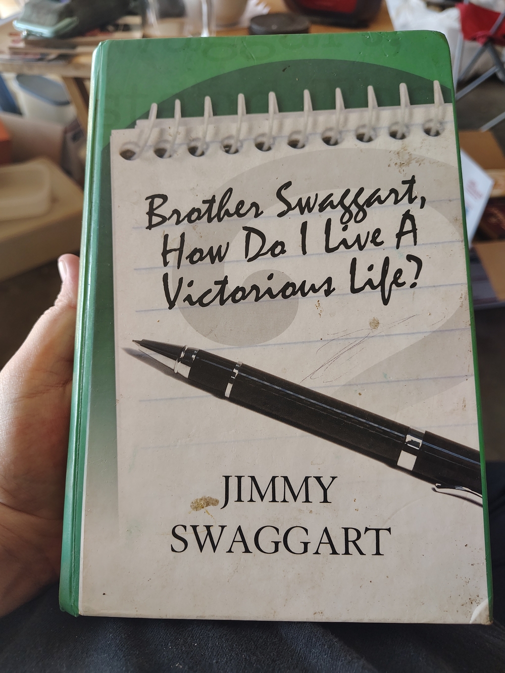 Green Hardcover Devotional Notebook - How Do I Live A Victorious Life?